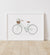 Bike with Basket Print - Mint