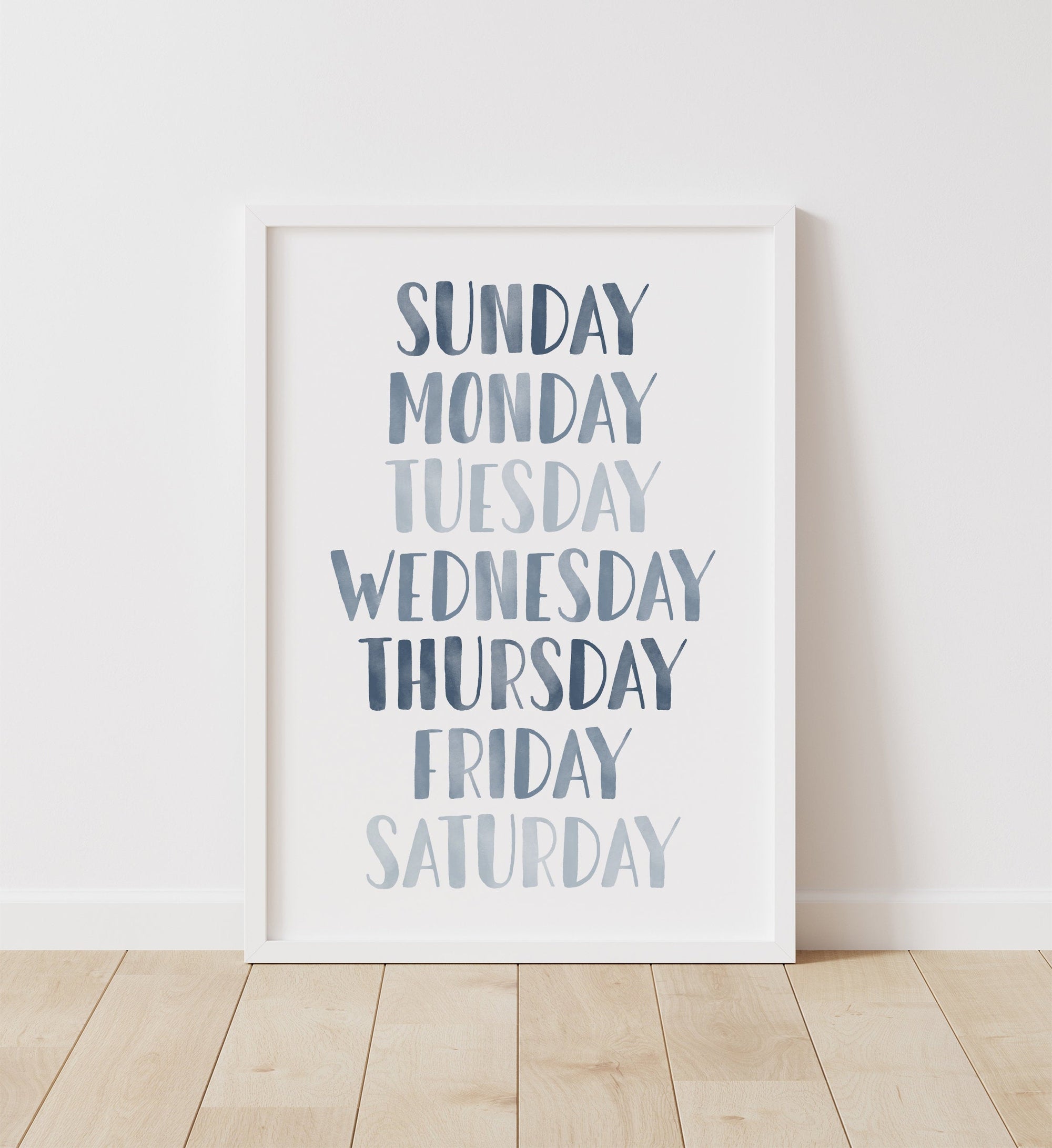 Days of the Week Print - NBCP
