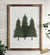 3 Pine Trees Print