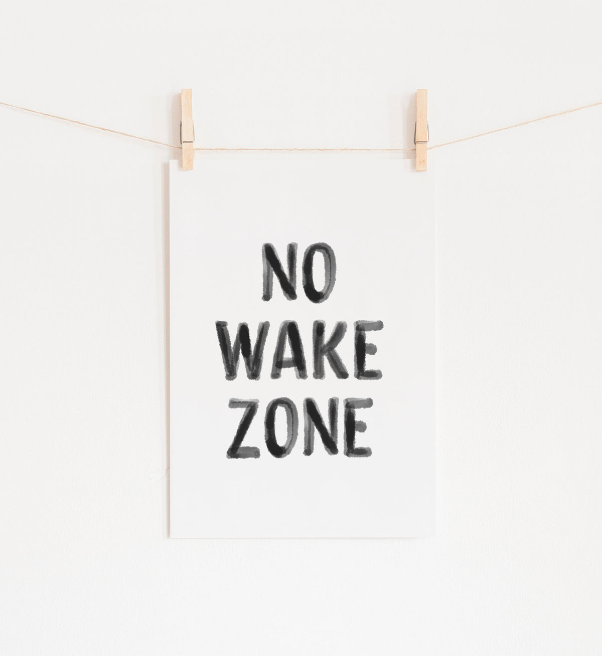 No Wake Zone Print