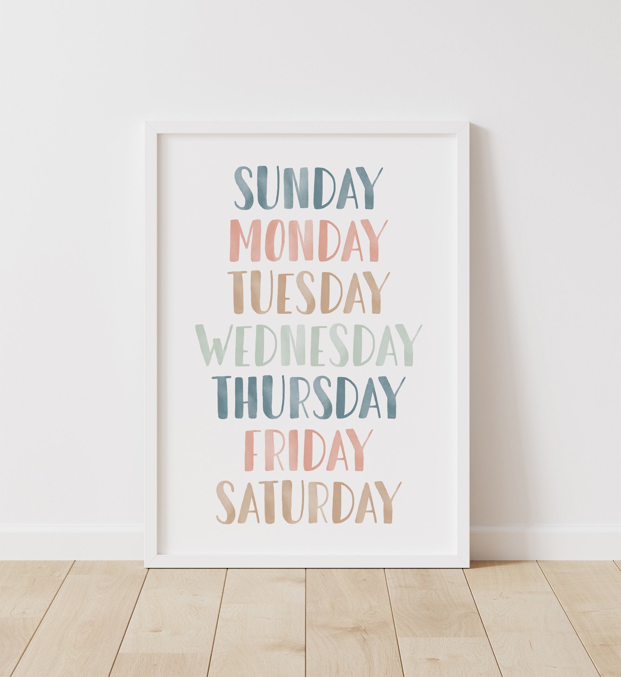 Days of the Week Print - MPCP