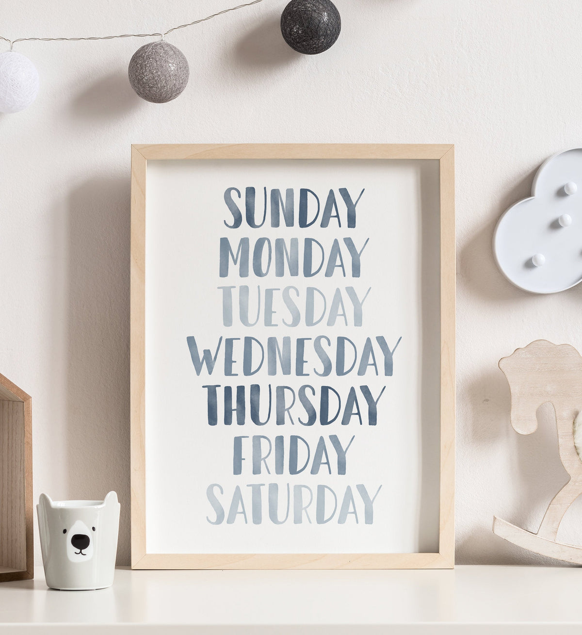 Days of the Week Print - NBCP