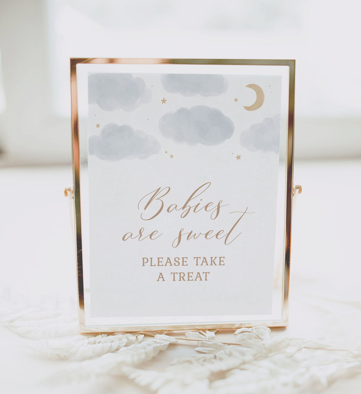 Babies are Sweet Take a Treat, Moon and Stars Baby Shower Dessert Table Sign, Printable Over the Moon Baby Shower Sign, DIGITAL DOWNLOAD