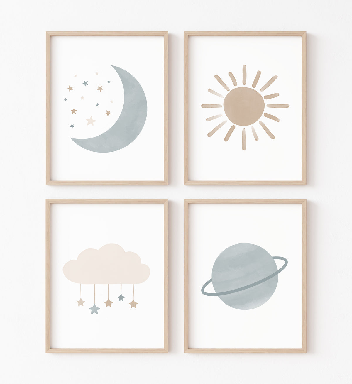 Outer Space Set of 4 Prints No. 1 - BNCP