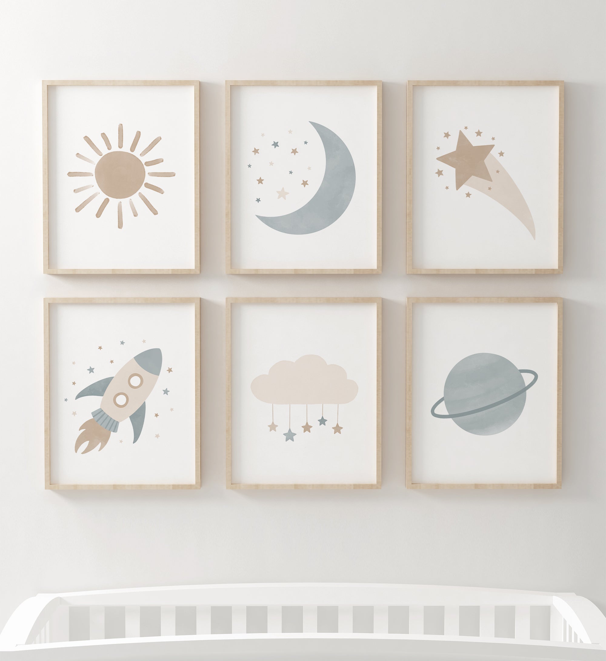Outer Space Set of 6 Prints No. 1 - BNCP