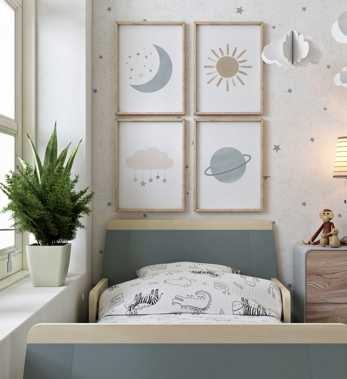 Outer Space Set of 4 Prints No. 1 - BNCP