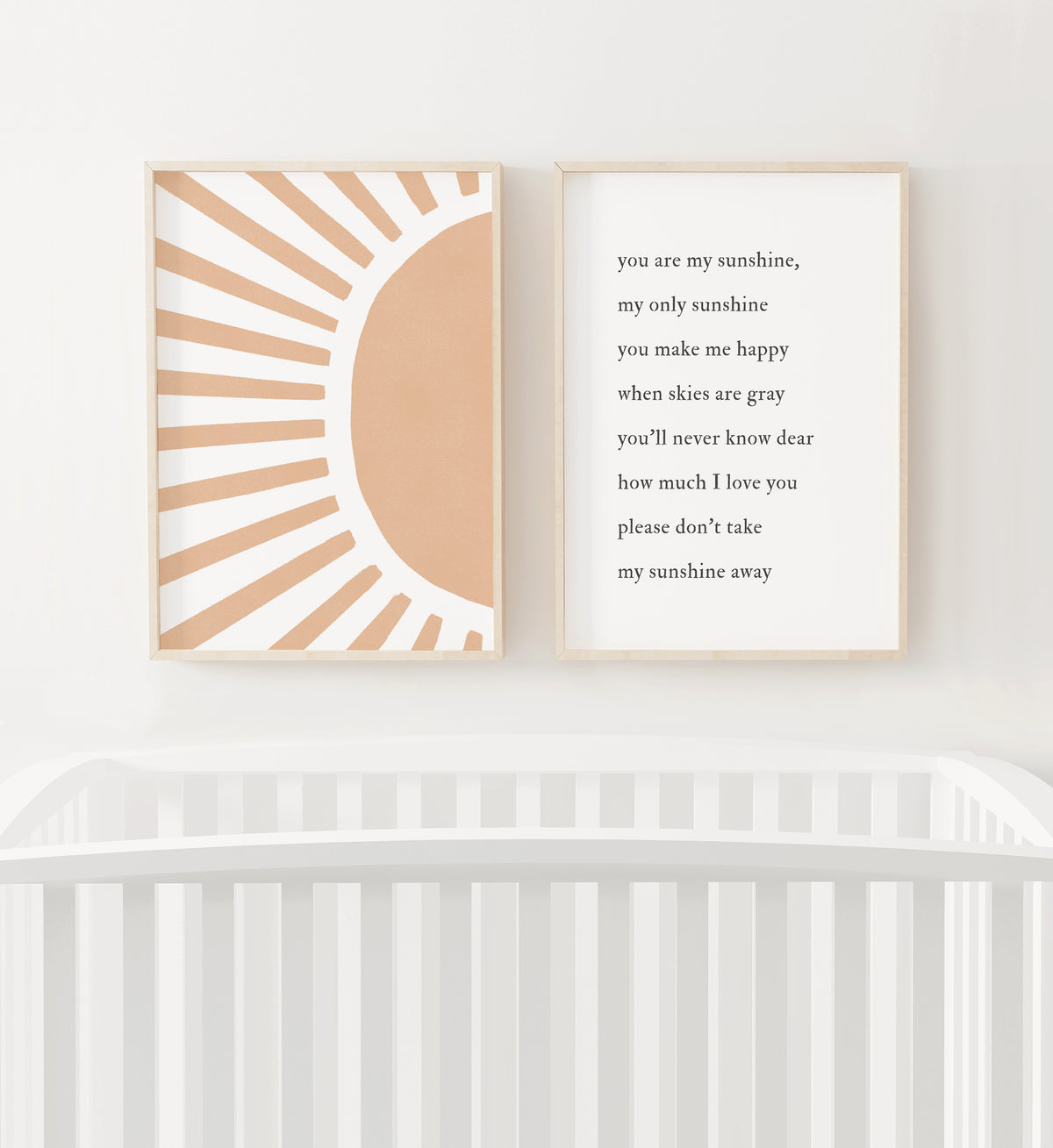 You Are My Sunshine &amp; Boho Sun Set of 2 Prints