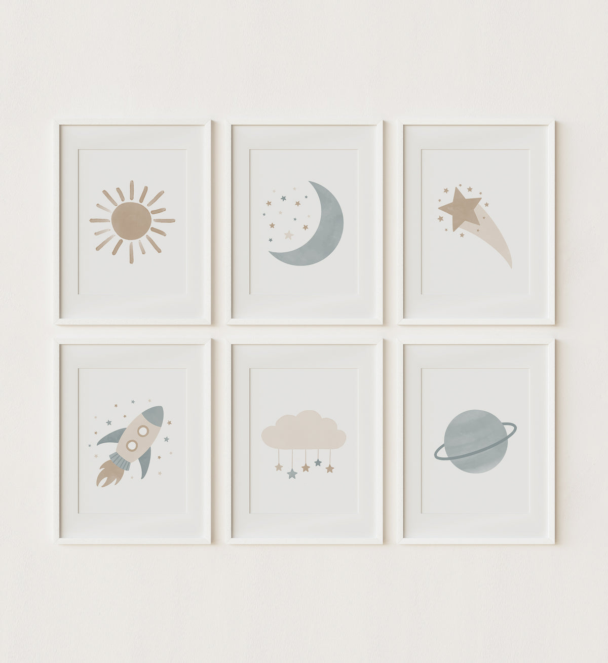 Outer Space Set of 6 Prints No. 1 - BNCP