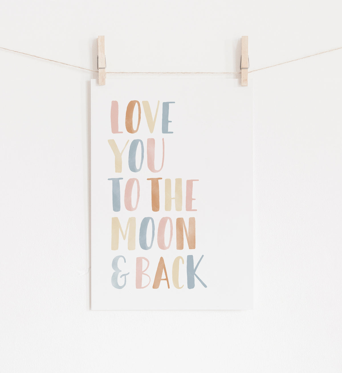 Love You to the Moon and Back Print - BHCP