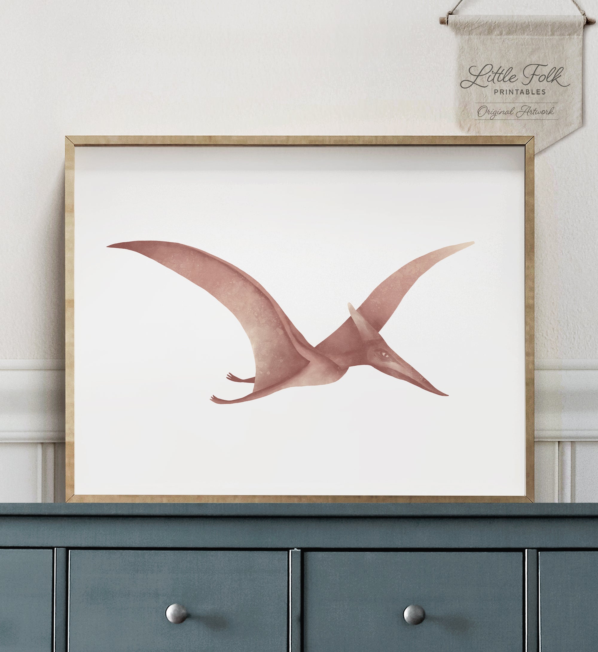 Pterodactyl Print - Red