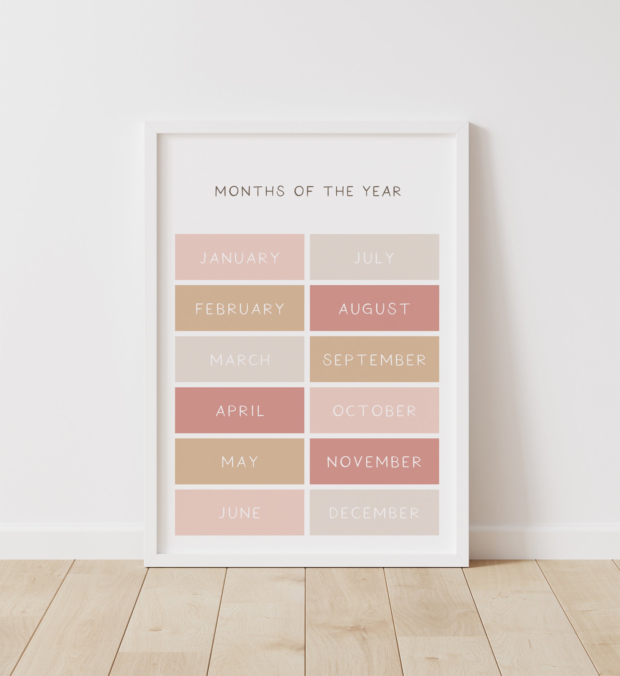 Months of the Year Print - PNCP