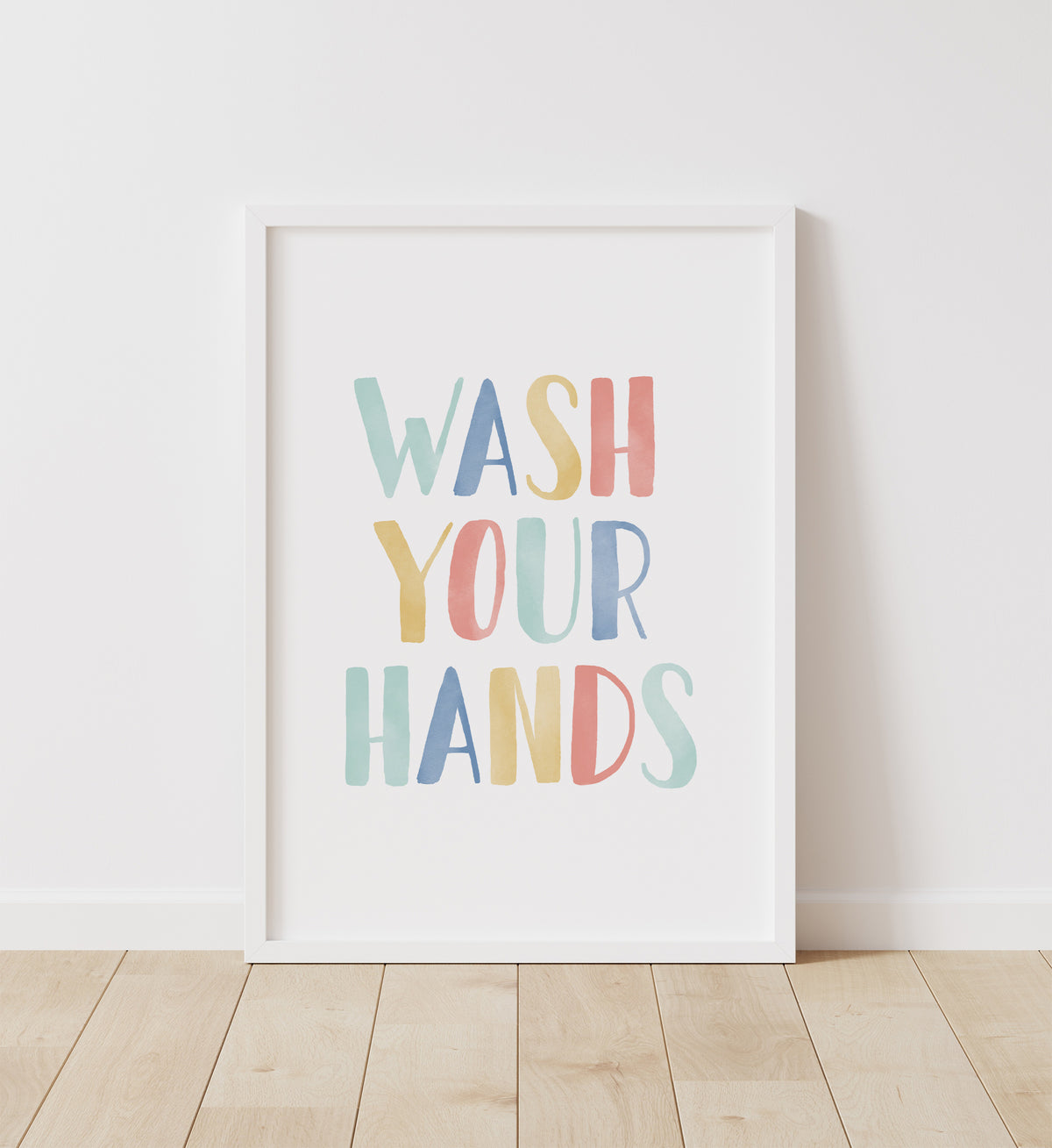 Wash Your Hands, Brush Your Teeth Set of 2 Prints No. 4