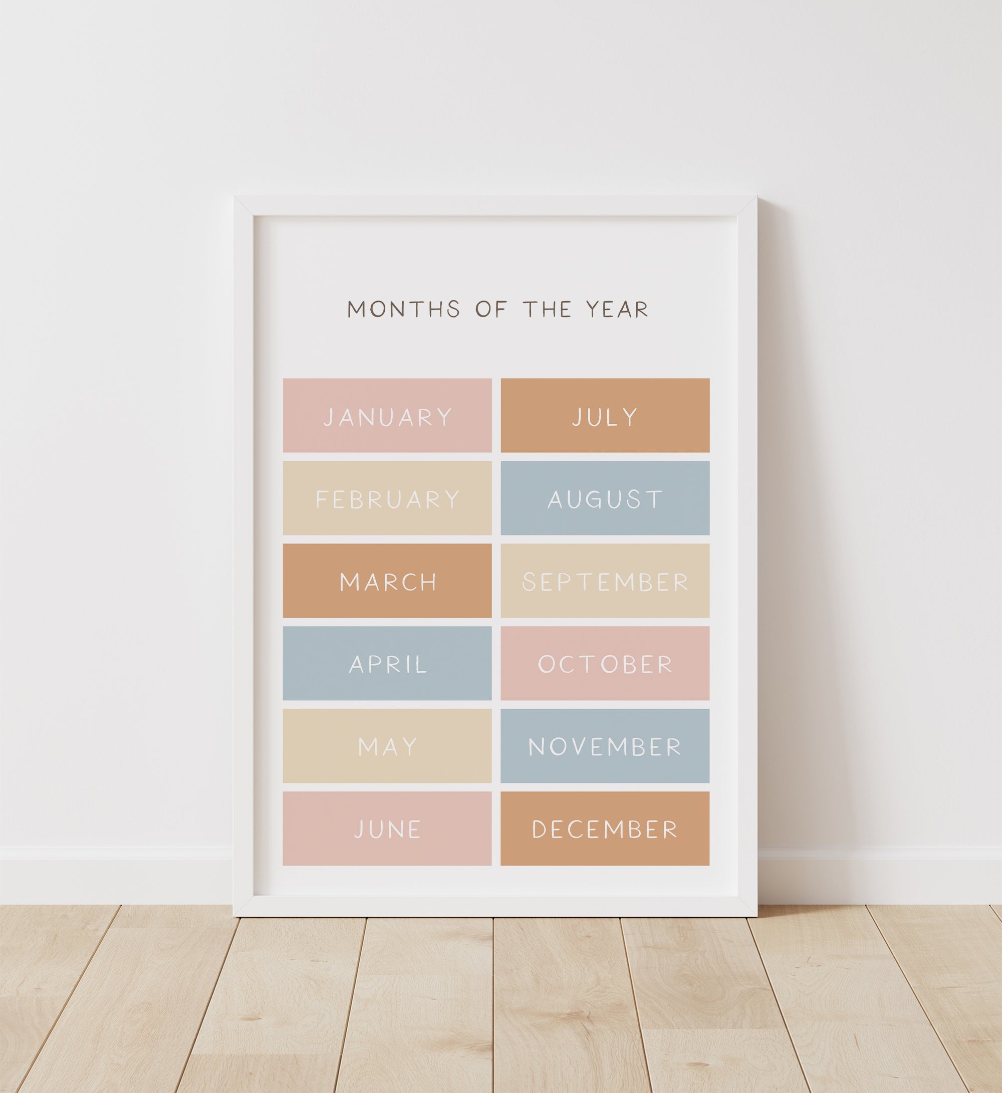Months of the Year Print - BHCP