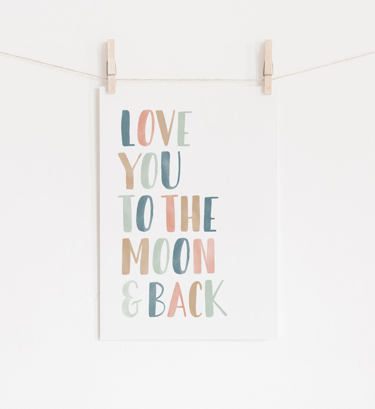 Love You to the Moon and Back Print - MPCP