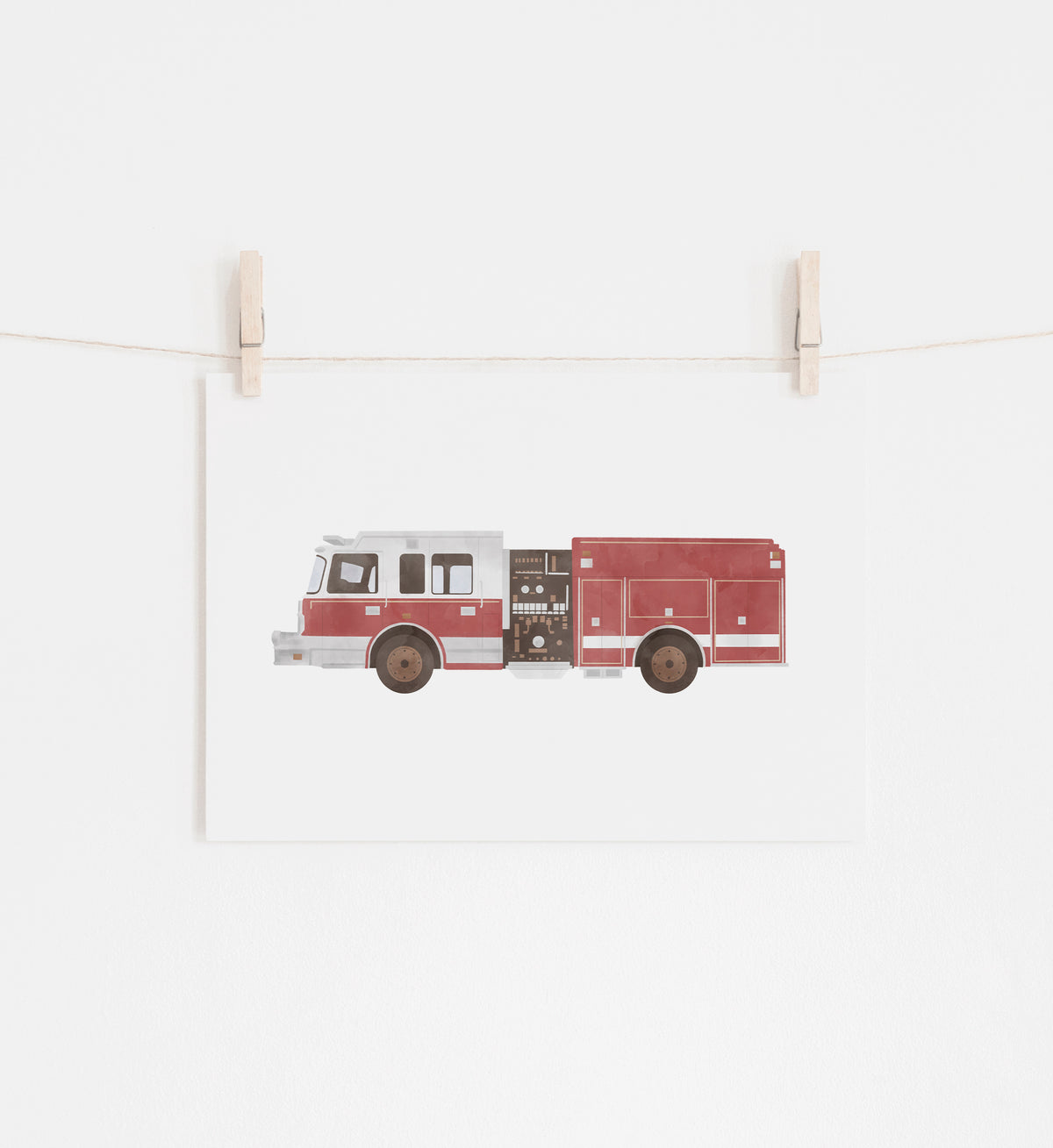Fire Truck Print