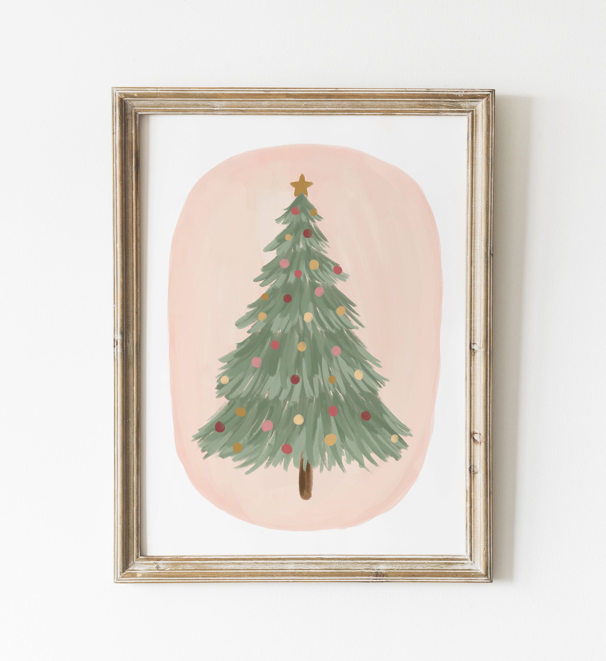 Green Christmas Tree Print