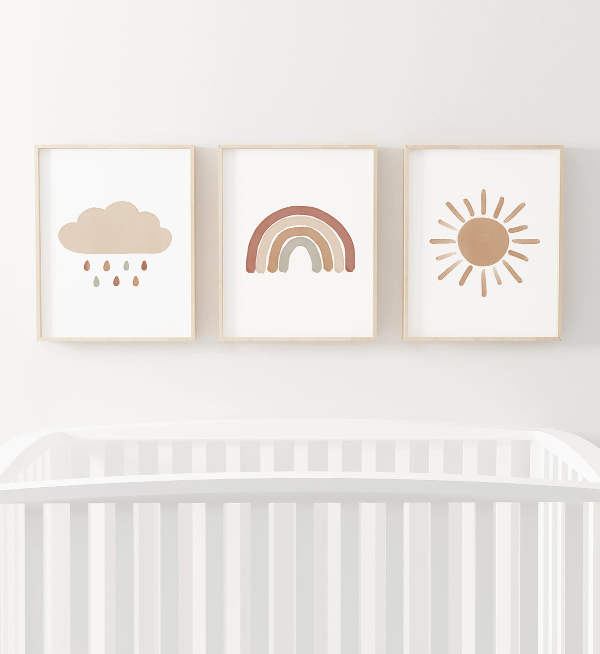 Rainbow, Cloud, and Sun Set of 3 Prints - TCCP
