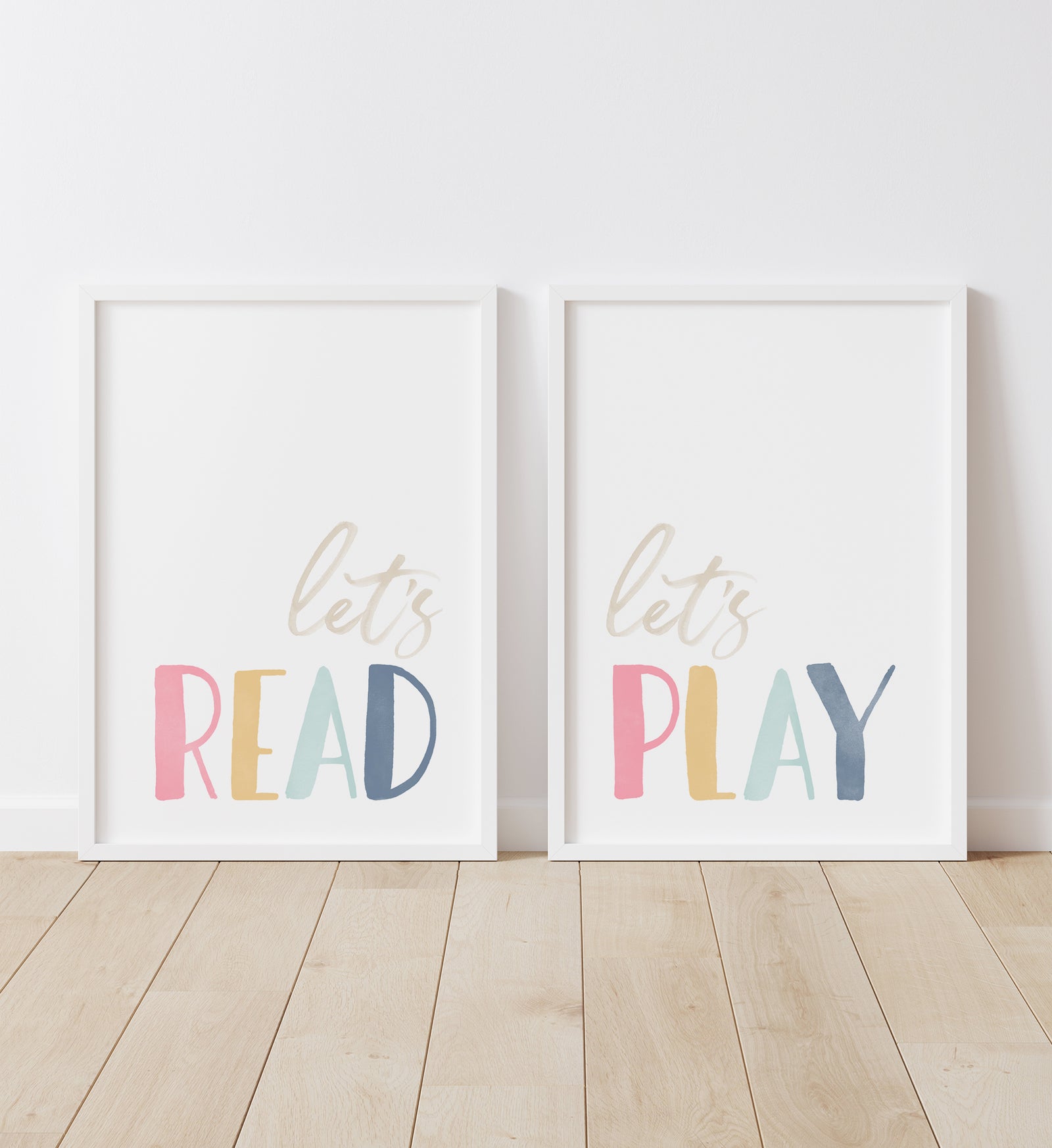 Let's Read, Let's Play Set of 2 Prints - SDCP