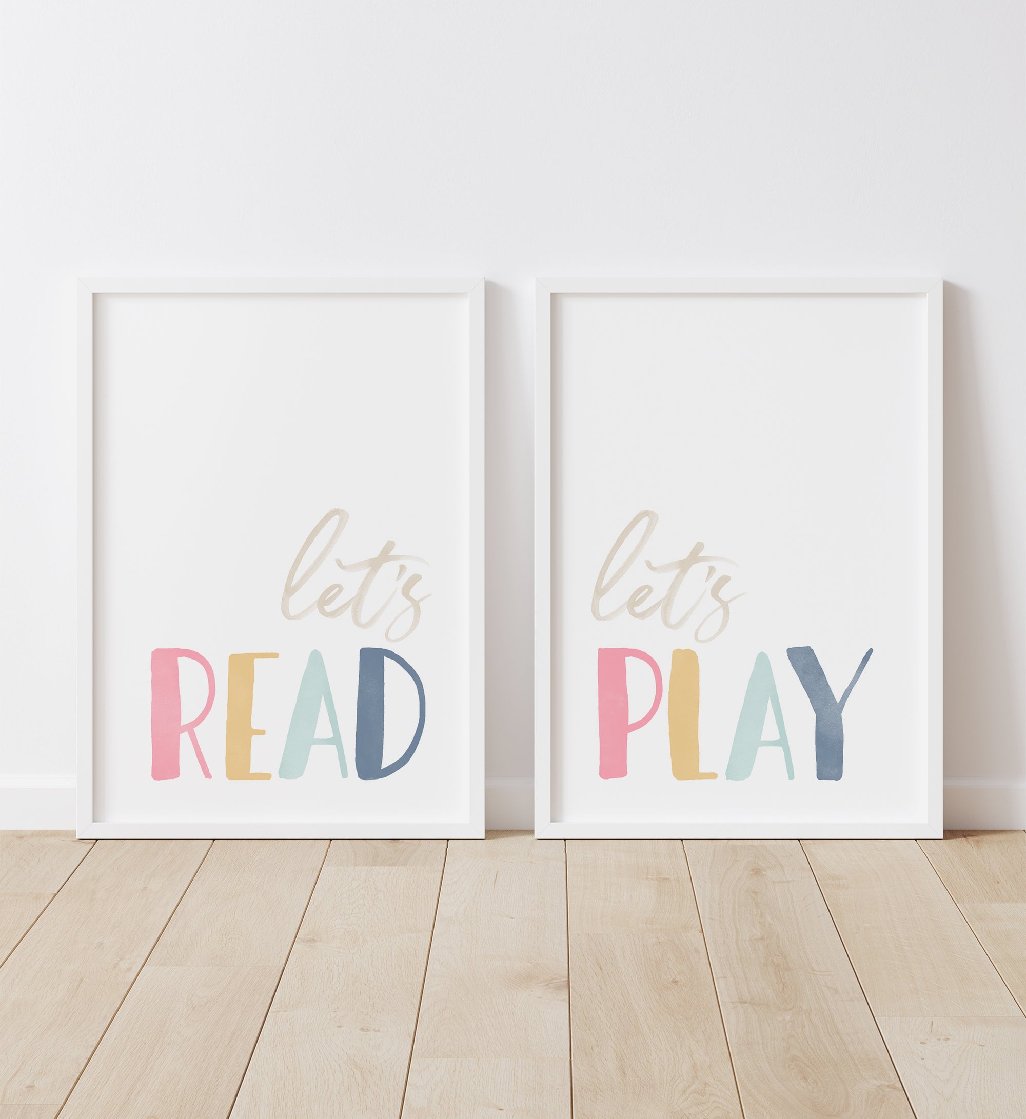 Let's Read, Let's Play Set of 2 Prints - SDCP
