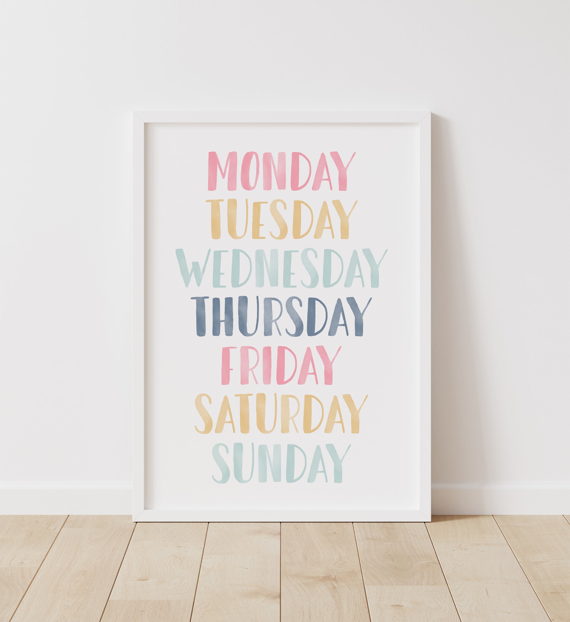 Days of the Week Print - SDCP