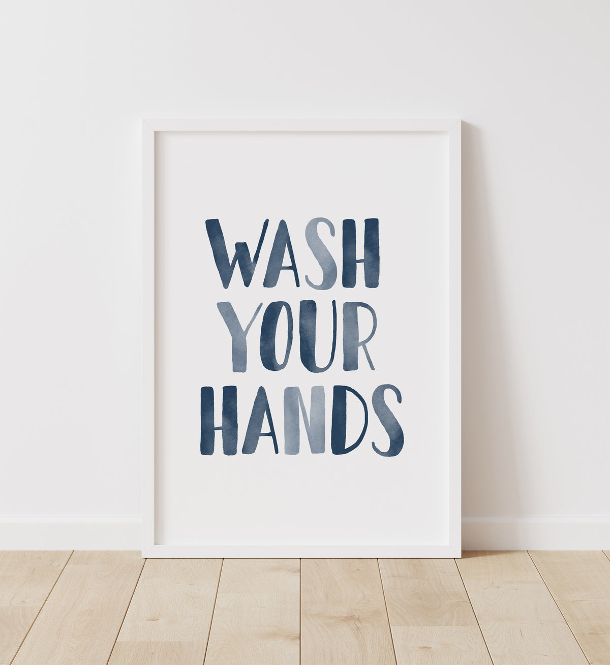 Wash Your Hands, Brush Your Teeth Set of 2 Prints No. 2