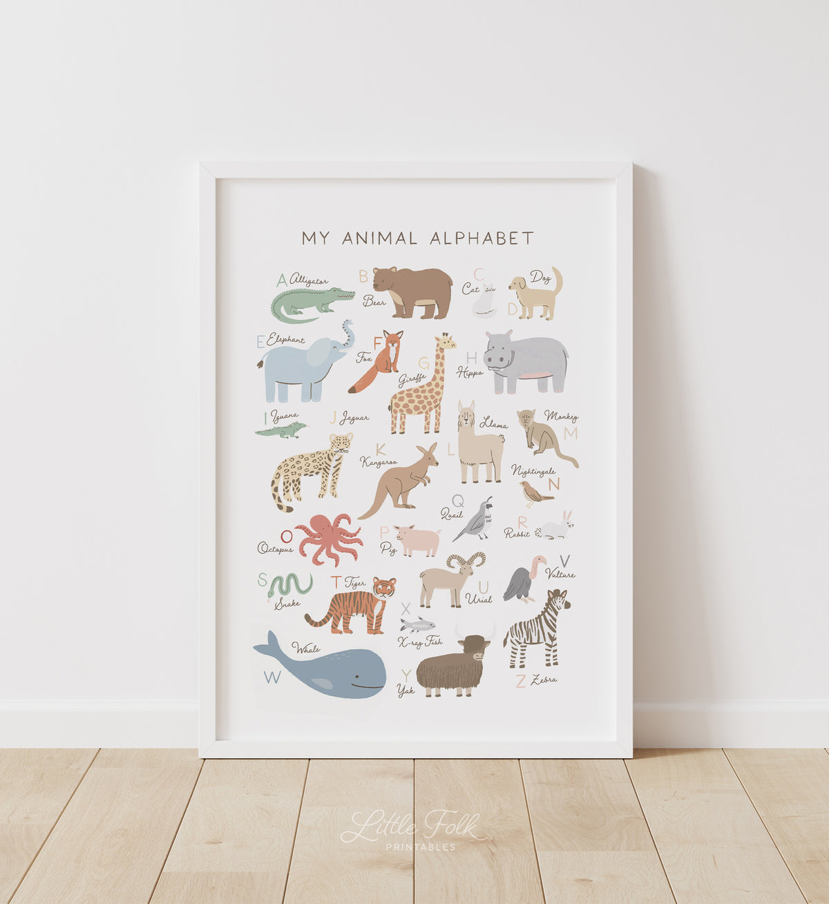 Animal Alphabet and Numbers Set of 2 Prints - MRCP