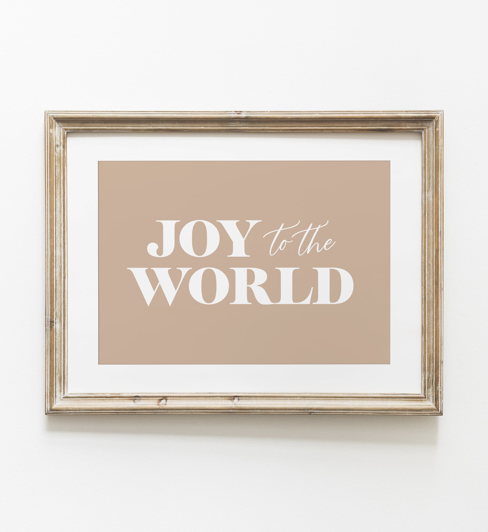 Gold Joy to the World Print