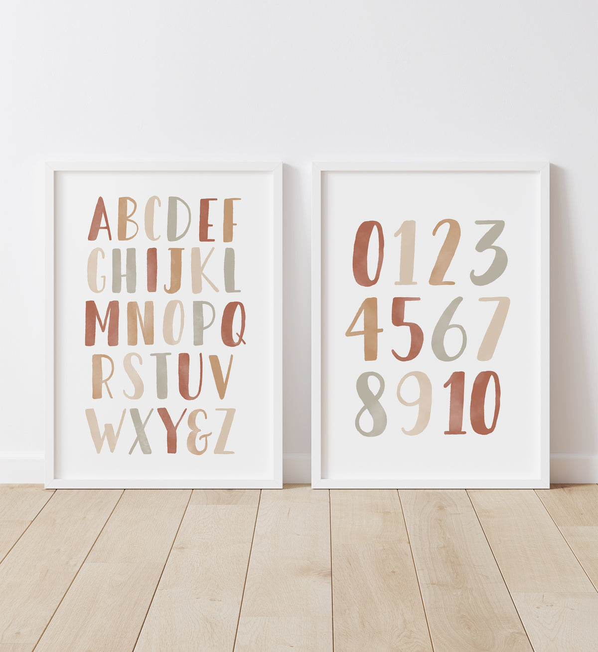 Alphabet and Numbers Set of 2 Prints - TCCP