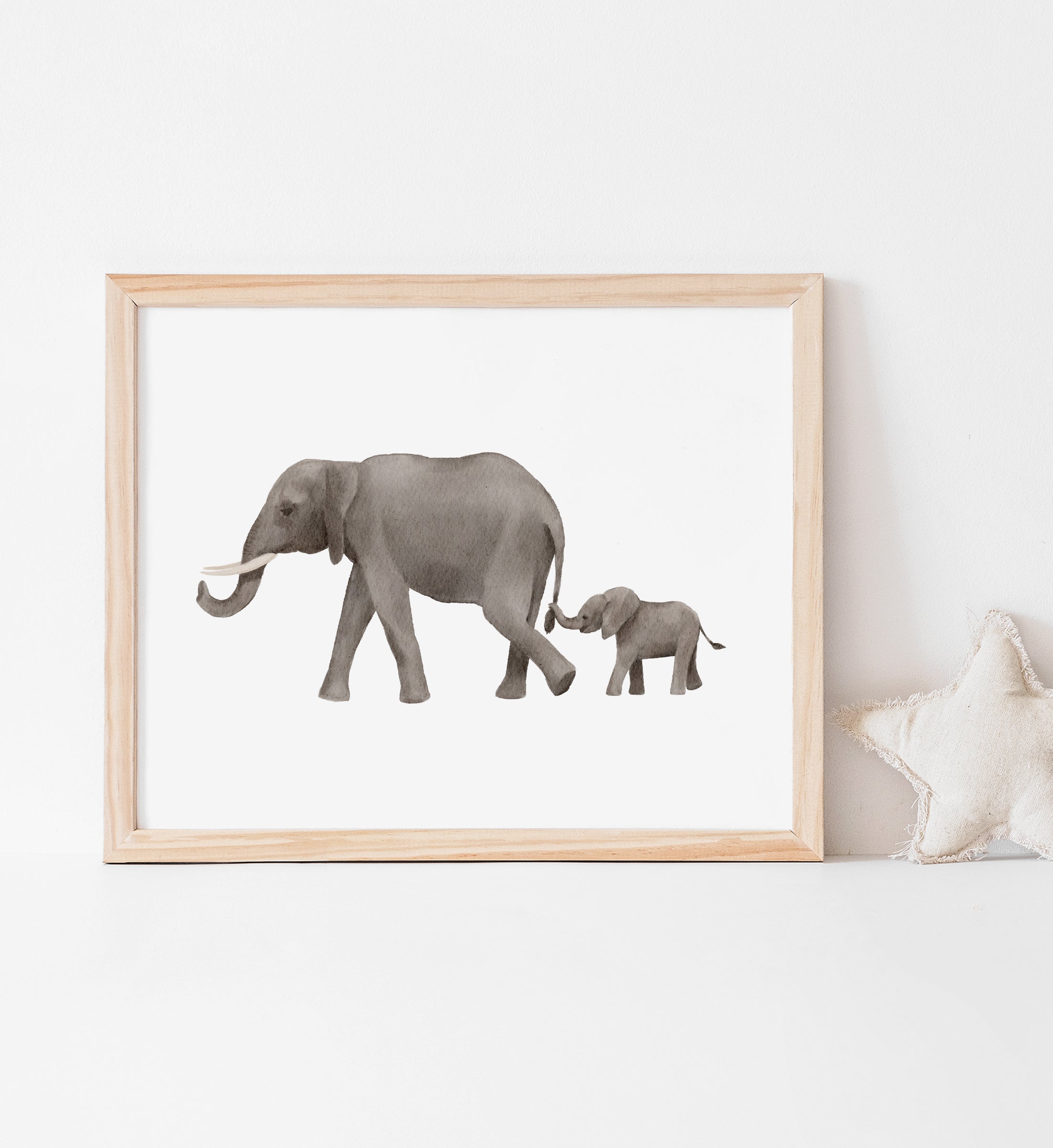  Elephant Print, Elephant Print Fabric, Elephant Printable Wall  Art, Elephant Printable, Family Prints, Elephant Prints Nursery : Handmade  Products