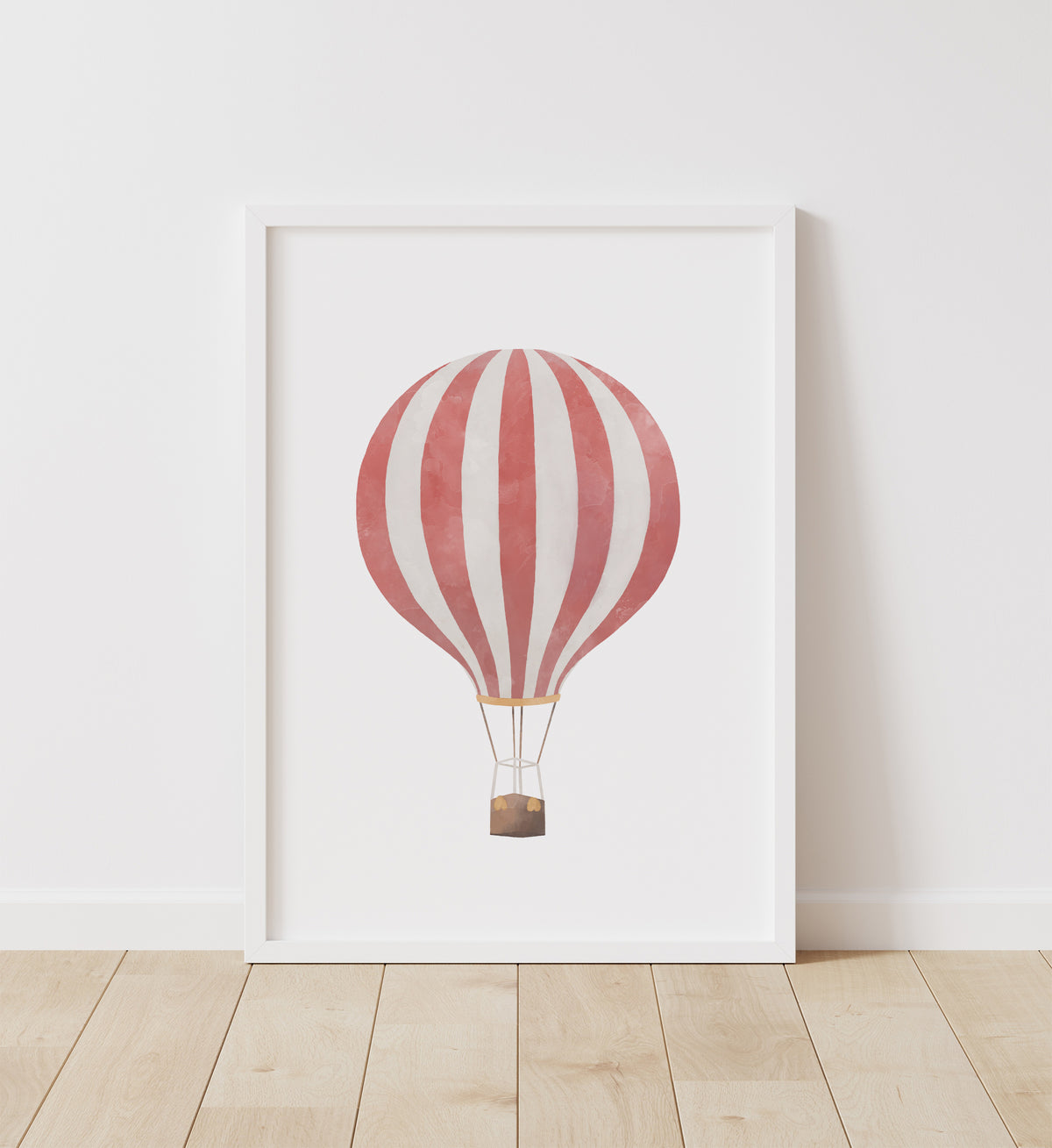 Hot Air Balloon Print - Red