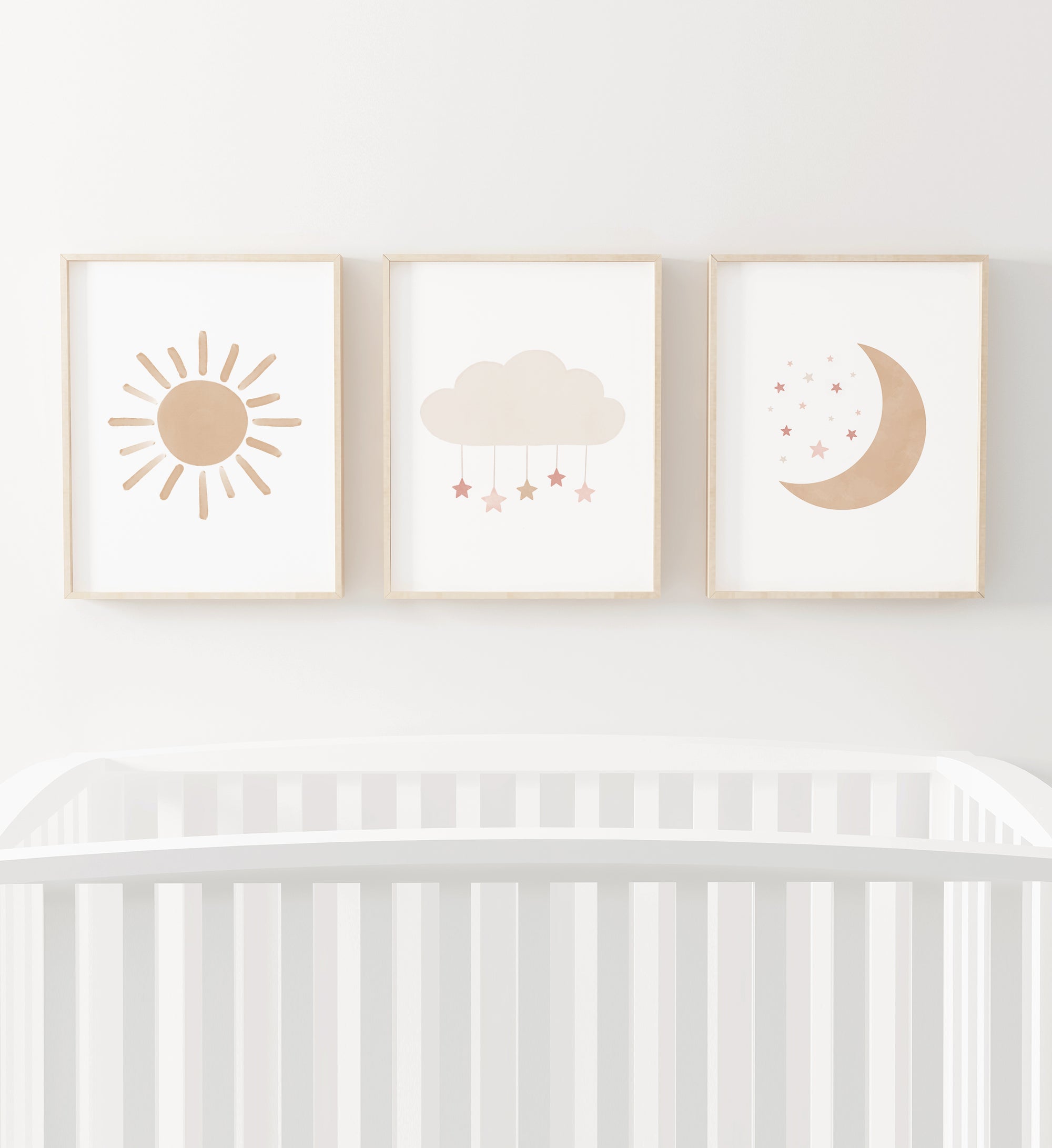 Sun, Cloud, and Moon Set of 3 Prints - PNCP