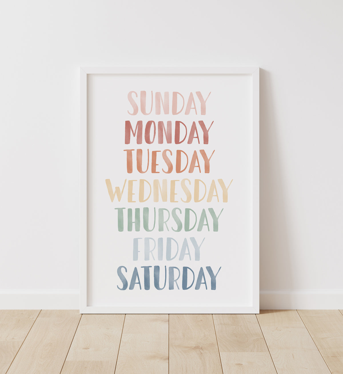 Days of the Week Print - MRCP
