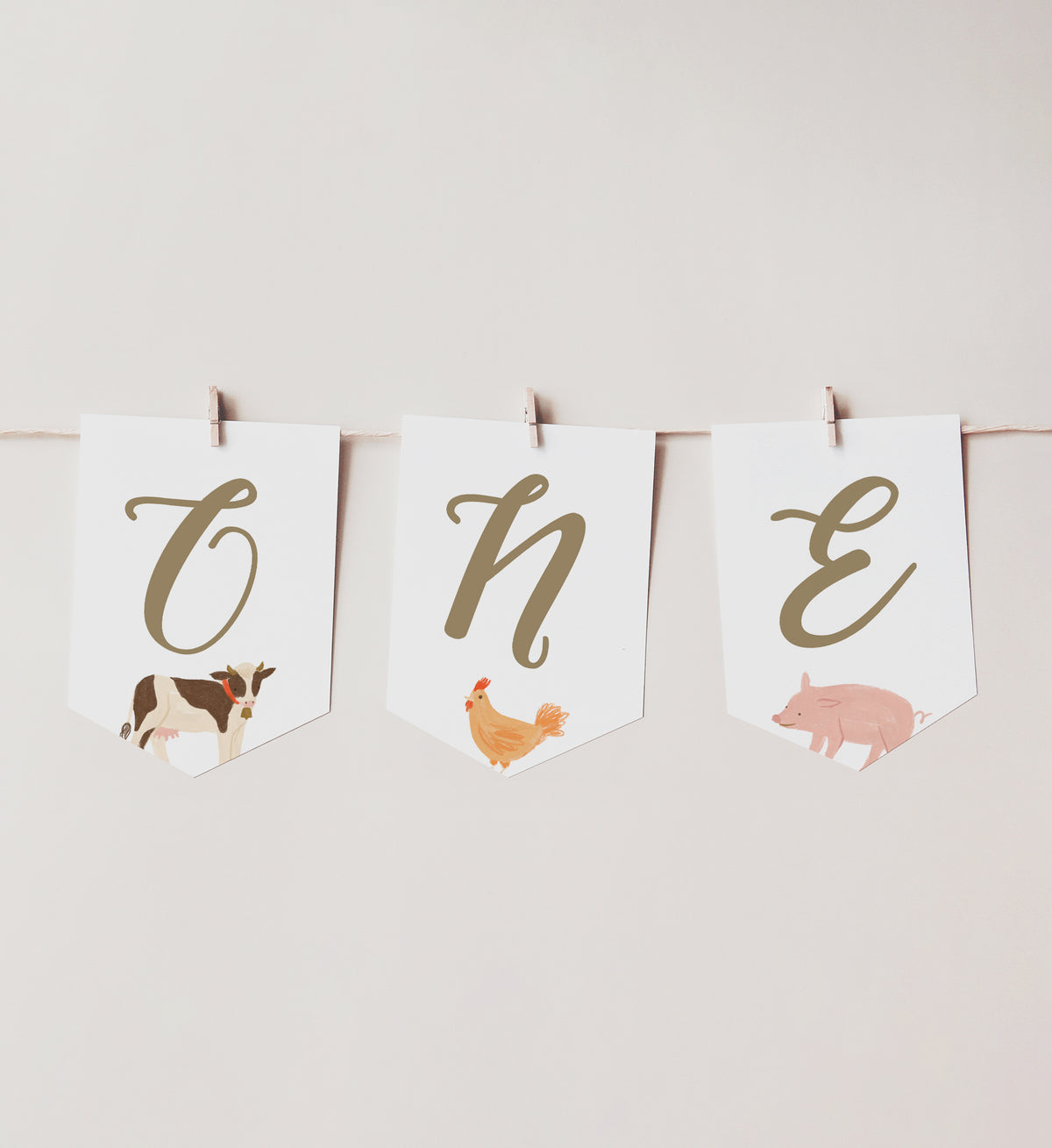 Farm 1st Birthday Party High Chair Banner