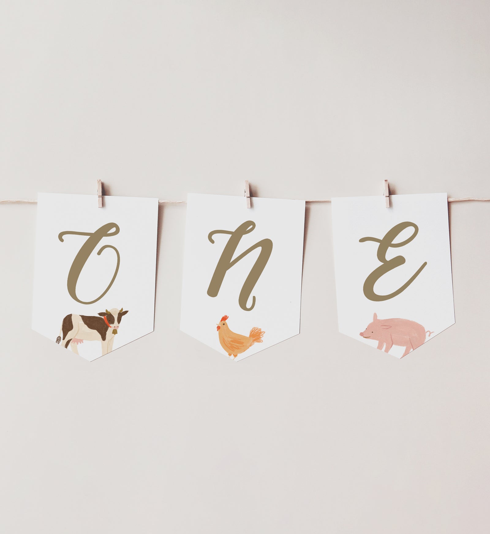 Farm 1st Birthday Party High Chair Banner