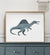 Spinosaurus Print - Blue