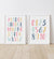Alphabet and Numbers Set of 2 Prints - SDCP