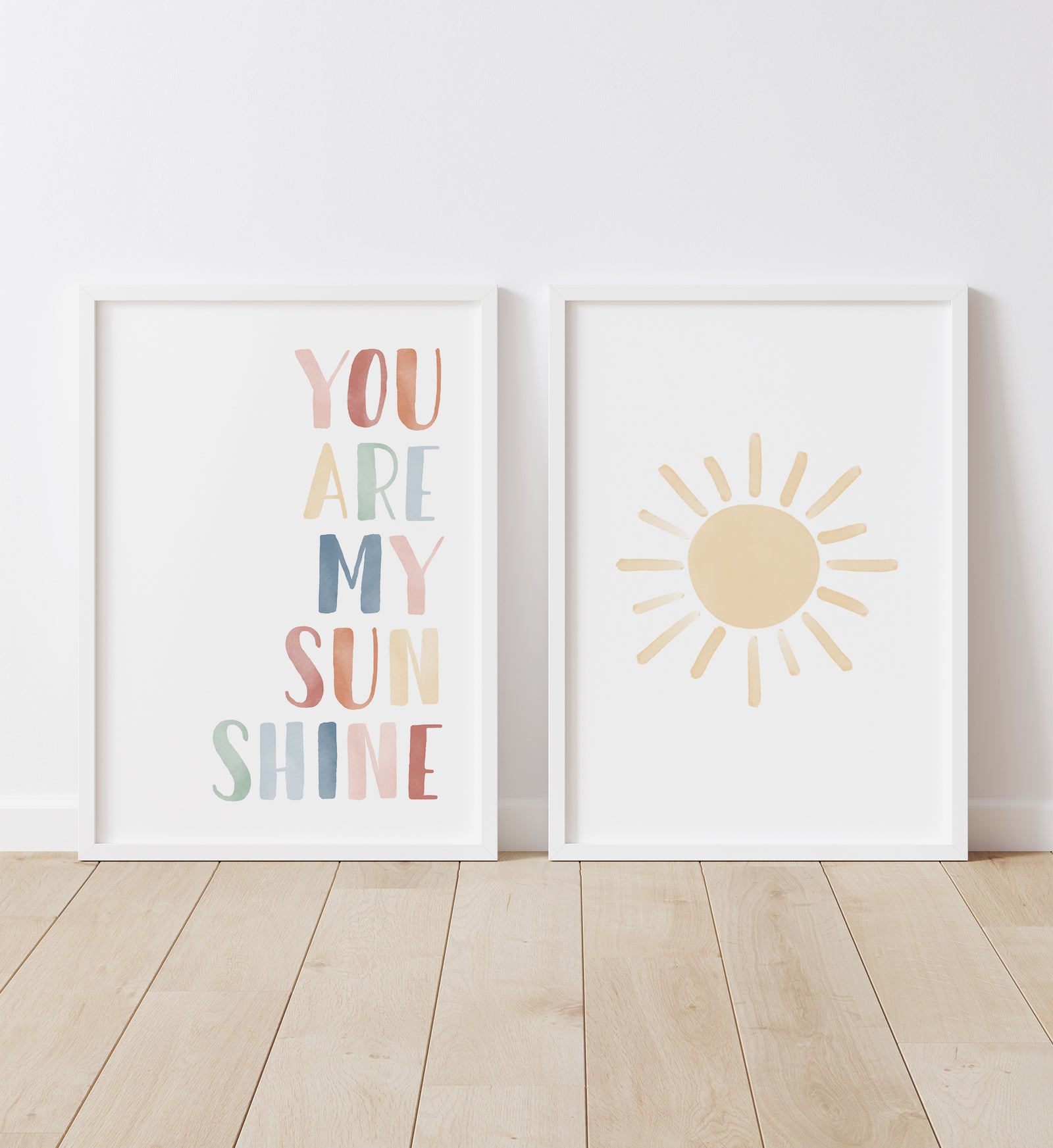 You Are My Sunshine & Sun Set of 2 Prints - MRCP