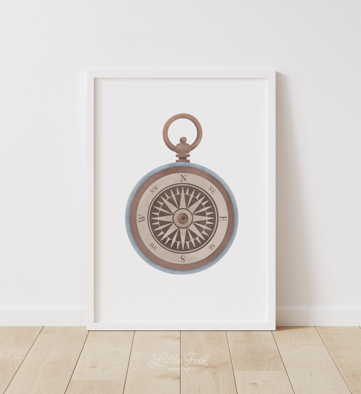 Vintage Compass Print