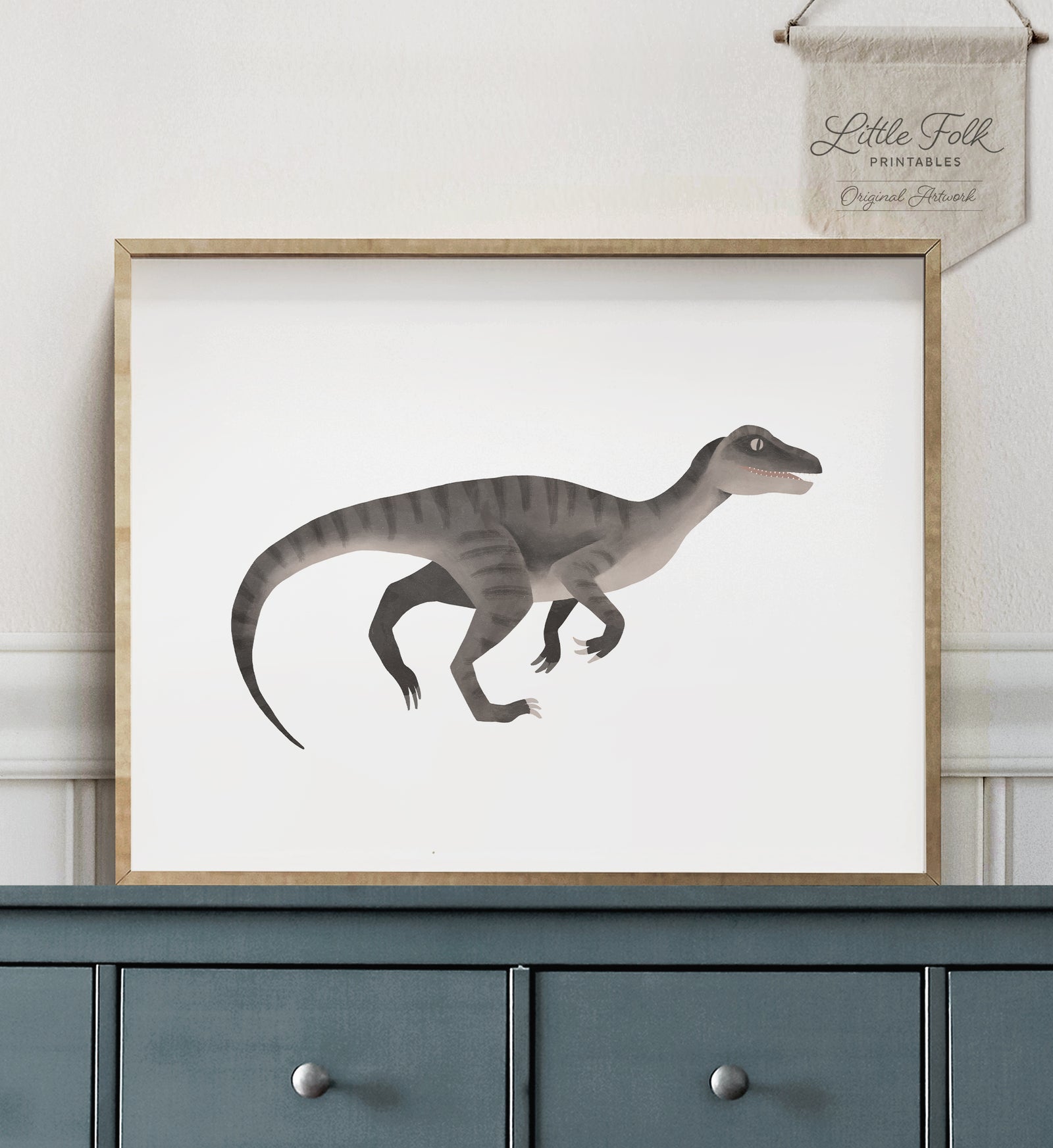 Raptor Print - Gray