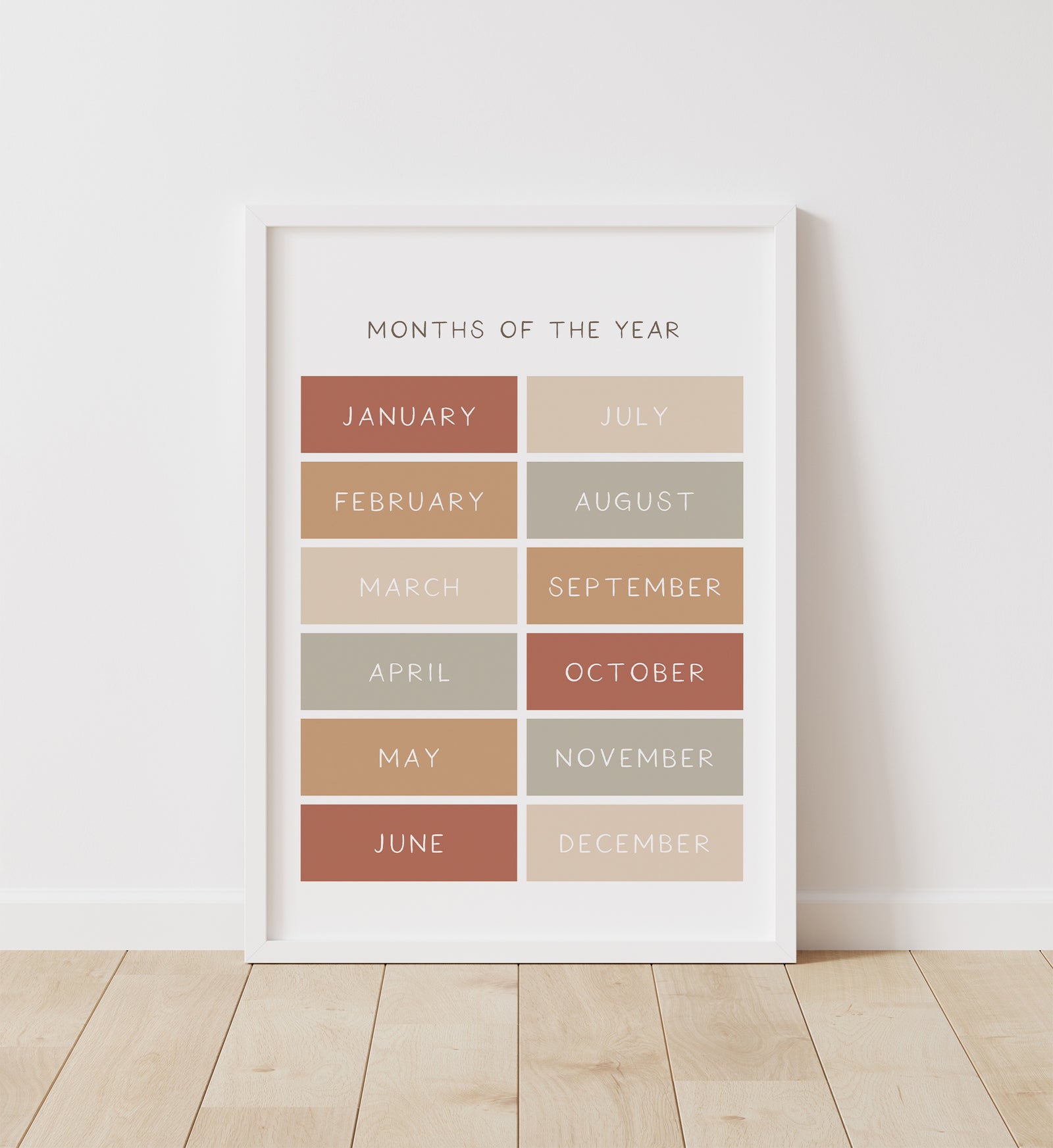 Months of the Year Print - TCCP