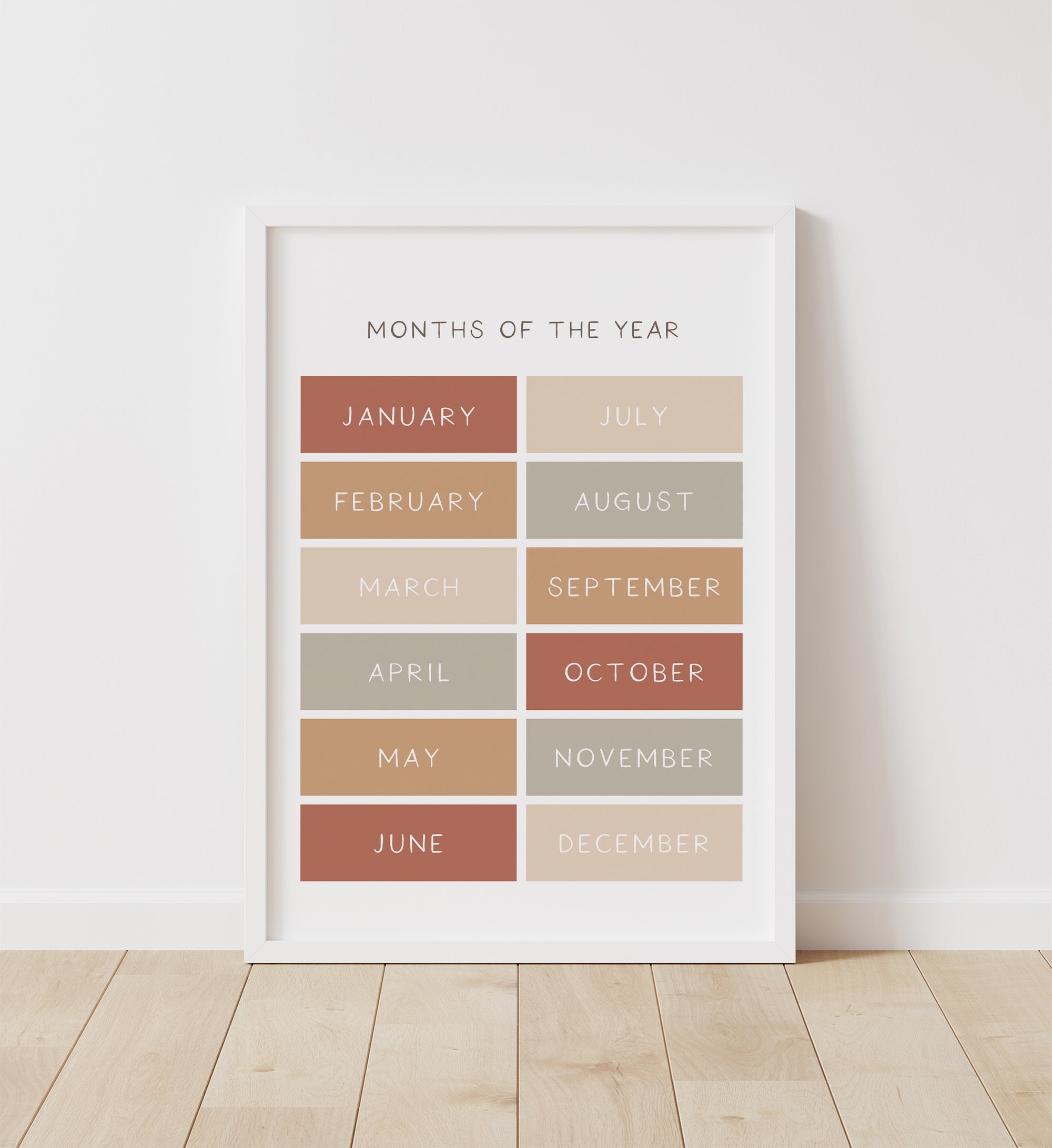 Months of the Year Print - TCCP