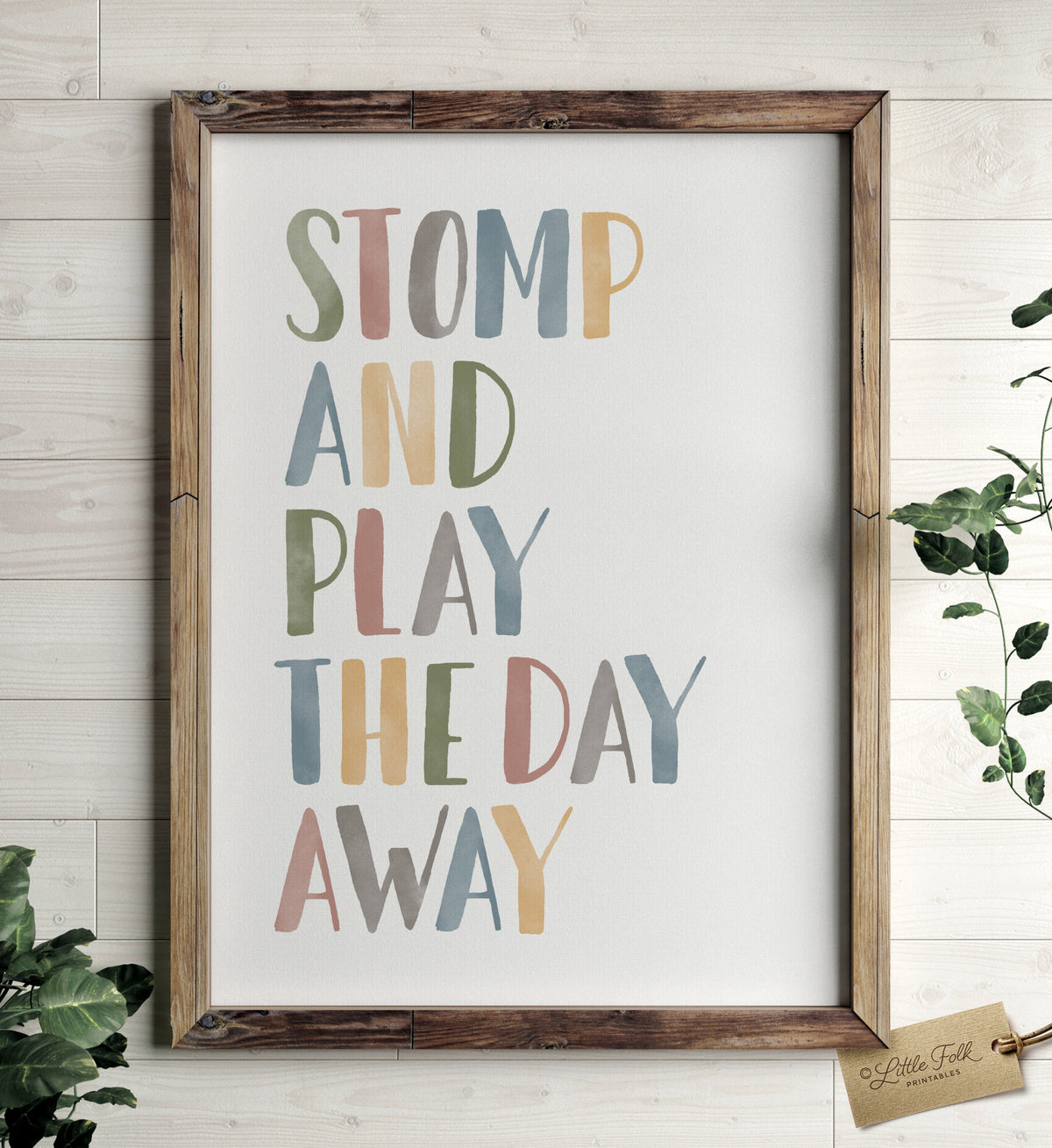 Stomp and Play the Day Away Print