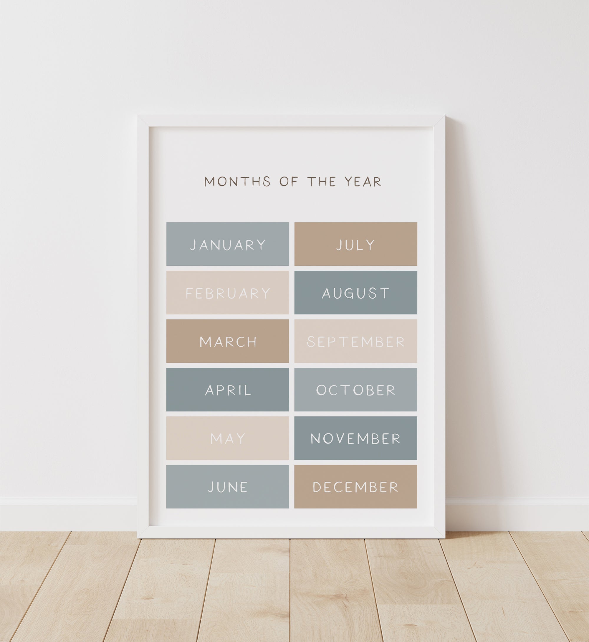 Months of the Year Print - BNCP