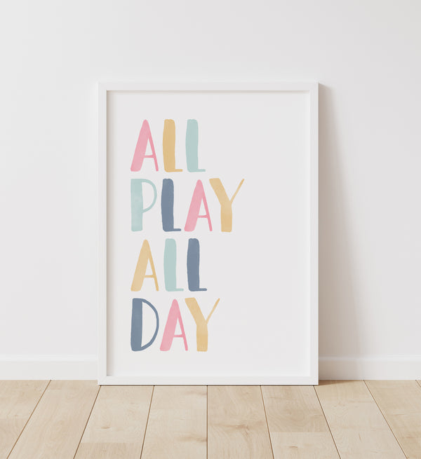 All Play All Day Print - SDCP - Little Folk Printables
