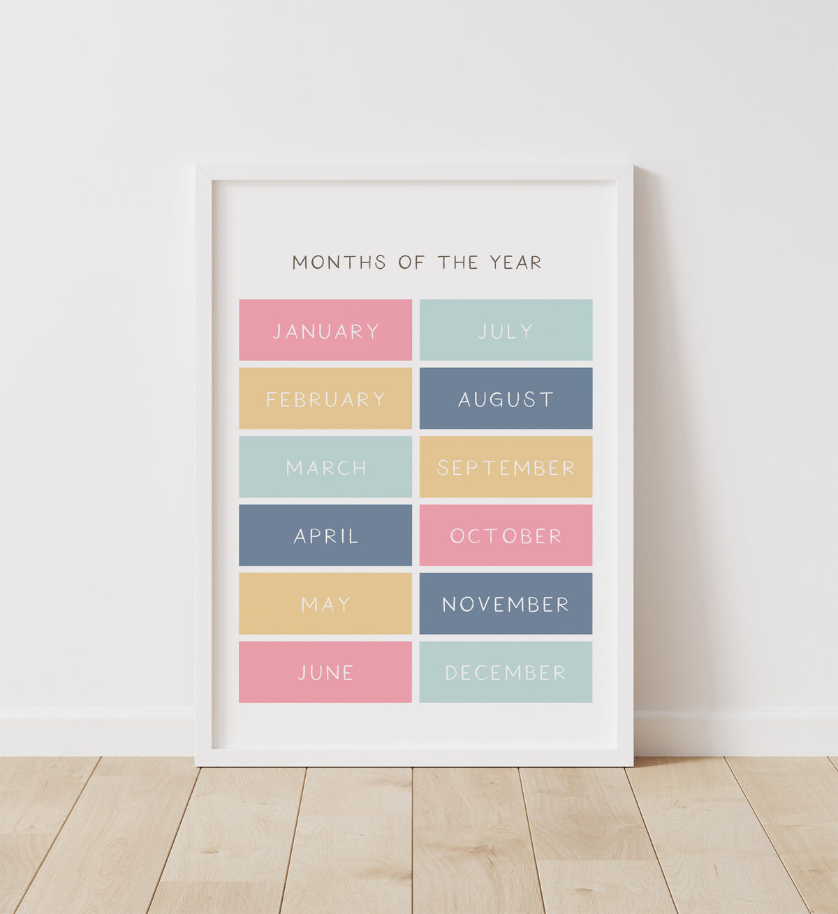 Months of the Year Print - SDCP