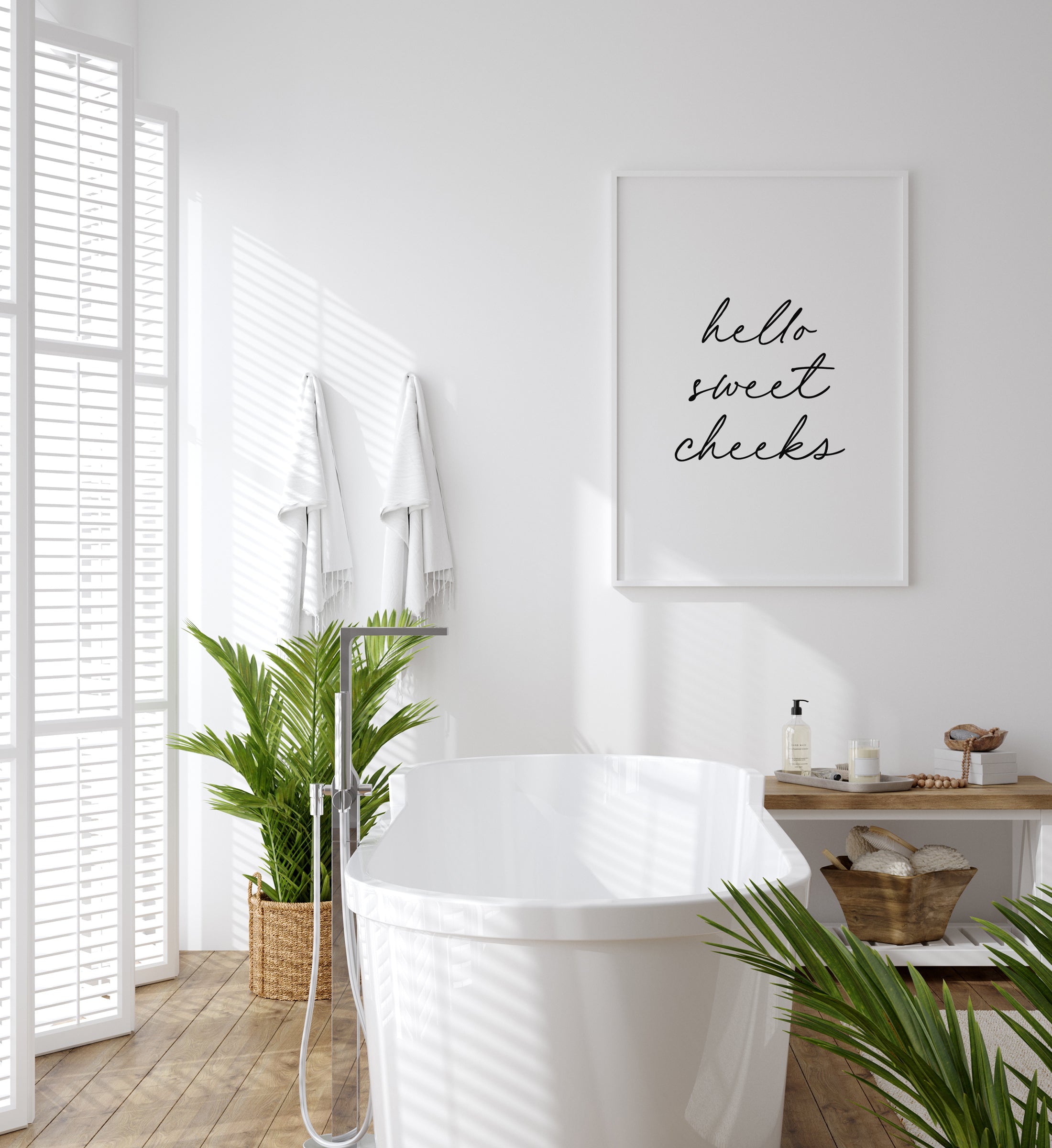 Hello Sweet Cheeks Print - Little Folk Printables