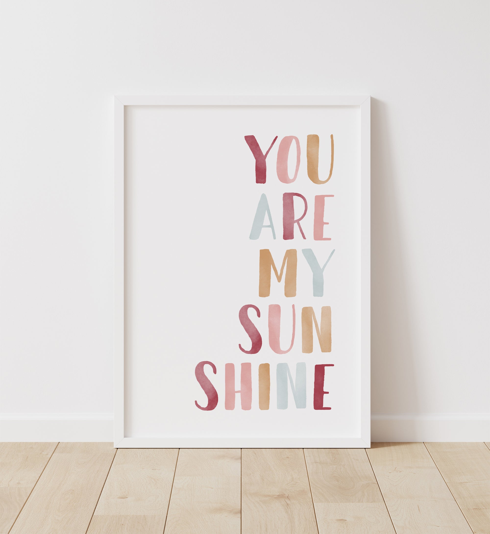 You Are My Sunshine Print - Hot Pink