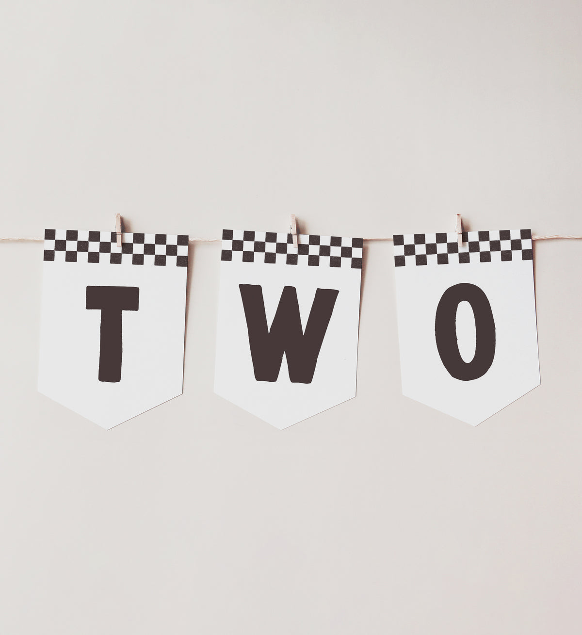 Race Car 2nd Birthday Party High Chair Banner