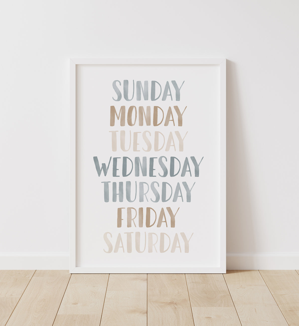 Days of the Week Print - BNCP