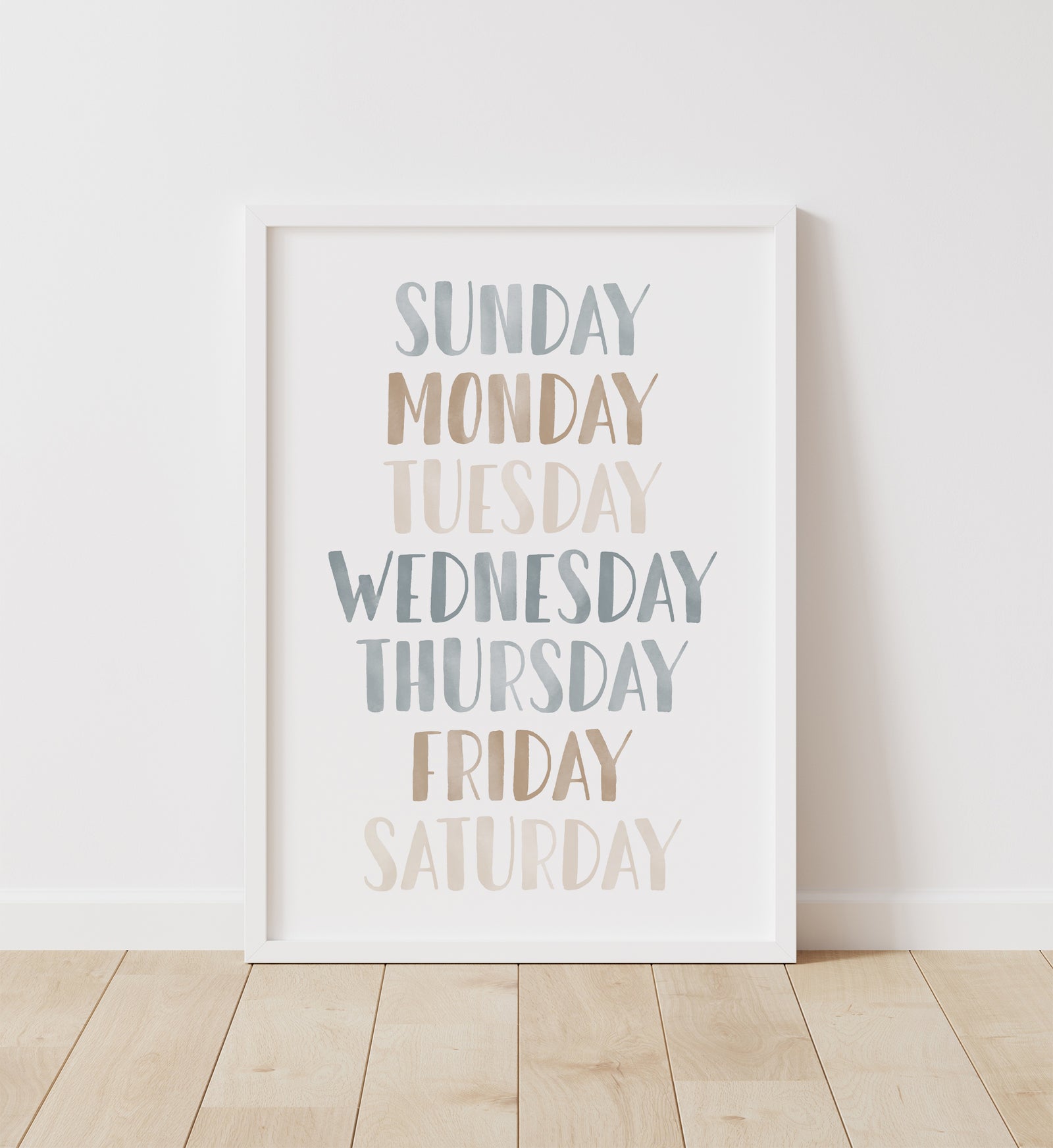 Days of the Week Print - BNCP